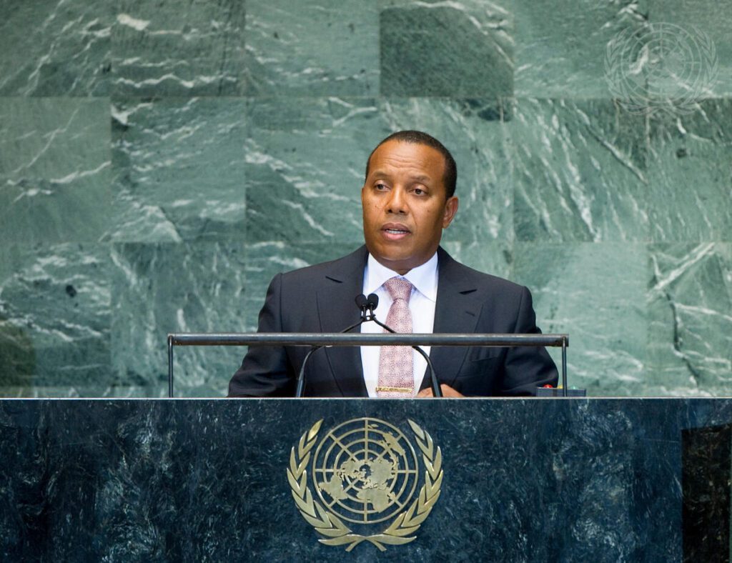 São Tomé Prime Minister Patrice Trovoada at the United Nations