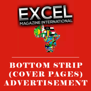 EXCEL MAGAZINE INTERNATIONAL BOTTOM STRIP COVER PAGES ADVERTISEMENT