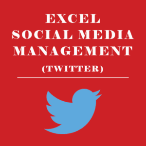 EXCEL SOCIAL MEDIA MANAGEMENT TWITTER